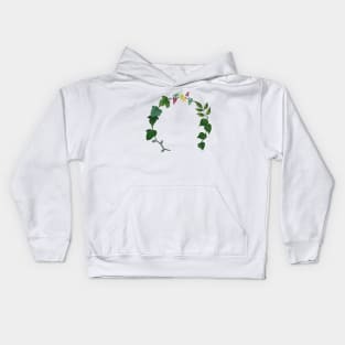 leaf wreath Kids Hoodie